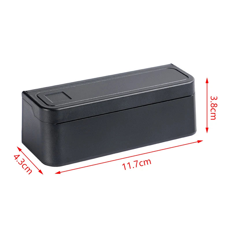 Plastic Wallet Holders Safe Money Boxes Cash Organizer Car Storage Qme Black