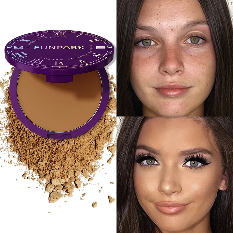 5 Matte Full Coverage Pressed Powder Foundation Oil Control Flawless Qme