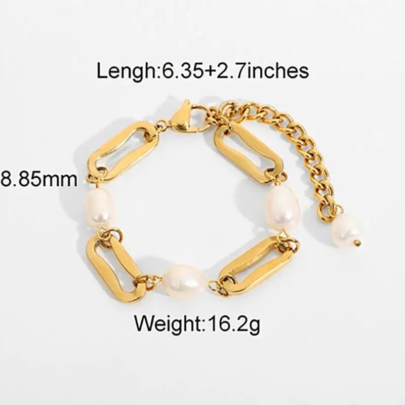 2026 New Gold Chain Bracelets Women Cuban Chain Trend Gold Plated Stainless Steel Bracelet Trendy Female Gifts Jewelry Qme A5