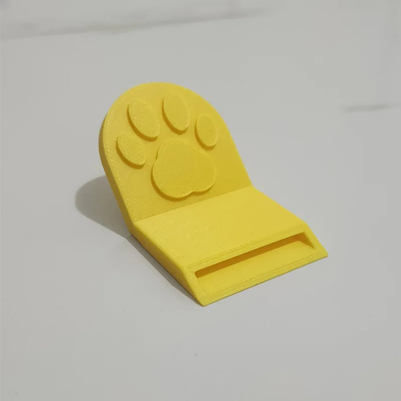 Cute Cat Paw Pet Food Can Opener Easy Ring Pull Opener Tool for Cat Dog Canned Food Protect Nails Ergonomic Kitchen Accessories Qme yellow-1 piece