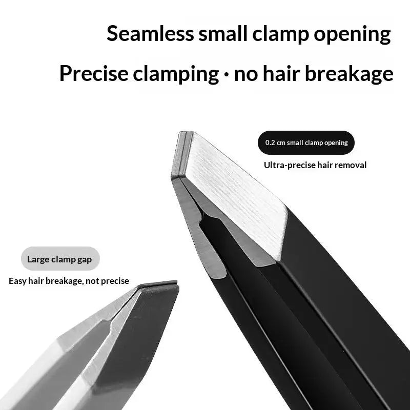 Durable Professional Stainless Steel Slanted Eyebrow Tweezers Qme
