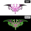 Night glowing deep purple sexy chest, abdomen, and leg temporary stickers waterproof, sweat proof, and charming tattoo stickers Qme YG-05