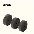 1pc/3pcs 3-inch fiber polishing wheels - 3/8-inch bore replacement grinding wheels for desktop polishers and grinders Qme 3PCS