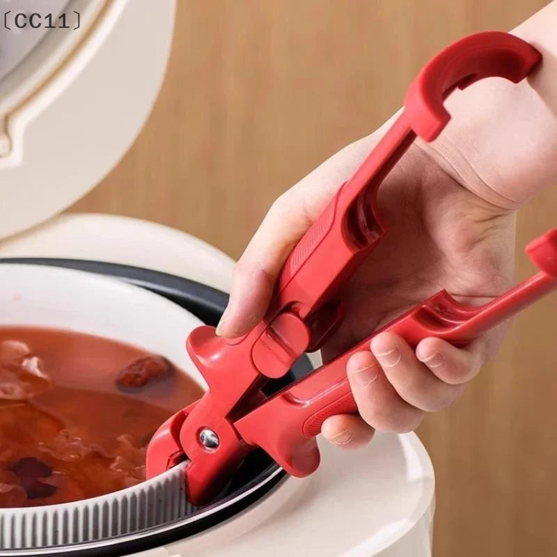 CC11Anti-scald Clip Silicone Kitchen Anti Scald Plate Bowl Dish Pot Qme