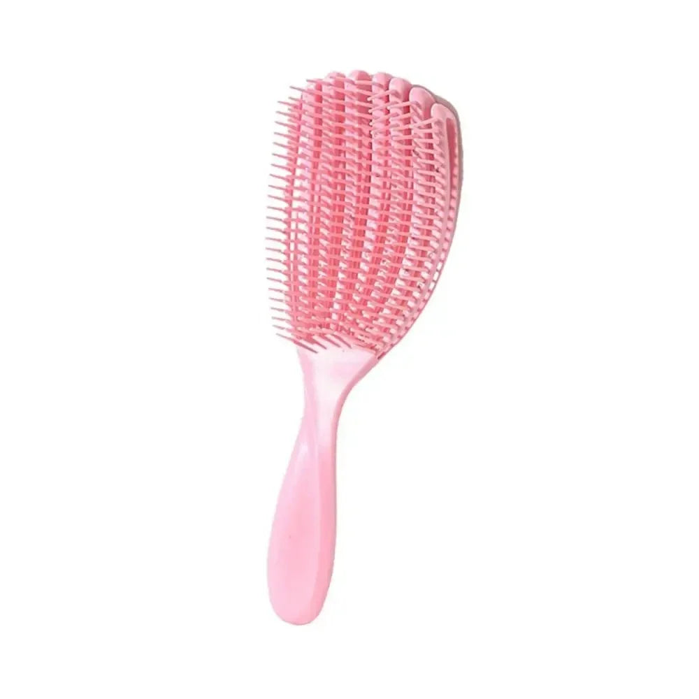 Hair Brush Octopus Hairbrush Pink Massage Detangler Brush For Curly Hair Thick Hair Care Combs Hairbrush Styling Tools Qme pink-S