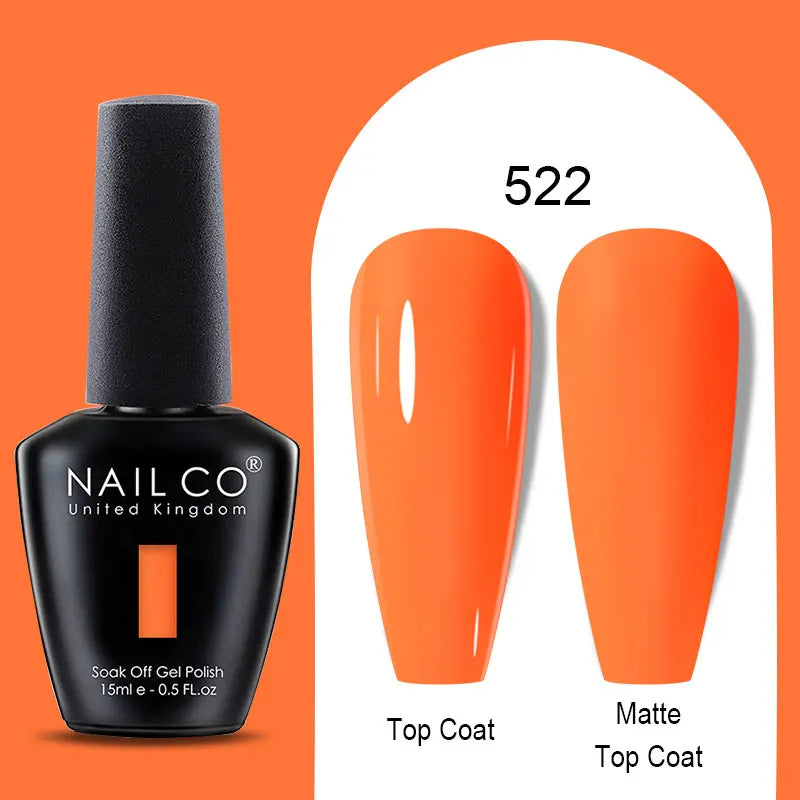 NAILCO Nude Nails Gel Nail Polish UV LED Semi-permant Varnish Hybrid Qme 522