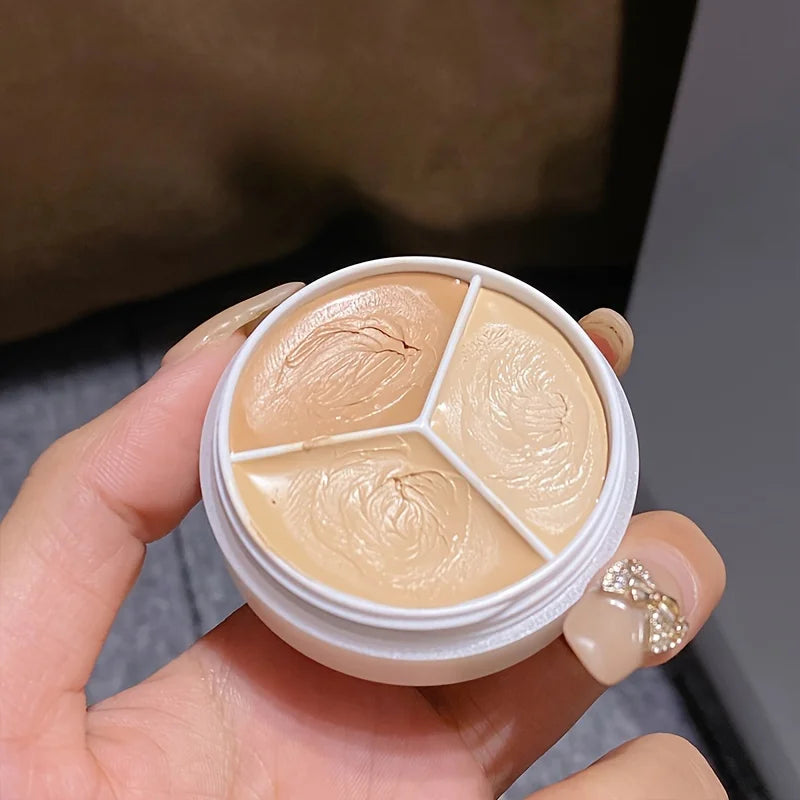 Mousse Concealer Palette Coverage Dark Eye Circles Matte Highlight Qme 01
