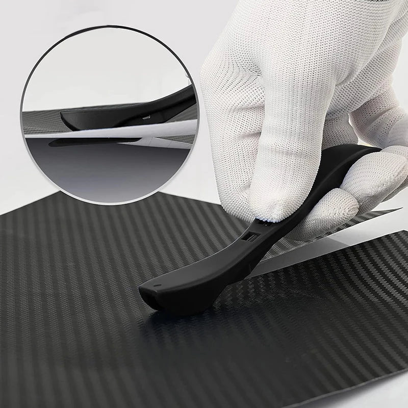 Wrap Film Cutter Knife Blades Carbon Fiber Vinyl Wrapping Paper Back Qme