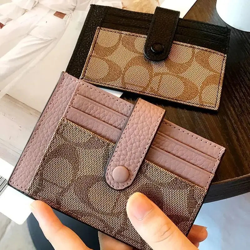 Ultra-thin Ins Card Holder Fashion Mini Short Envelope Women Qme