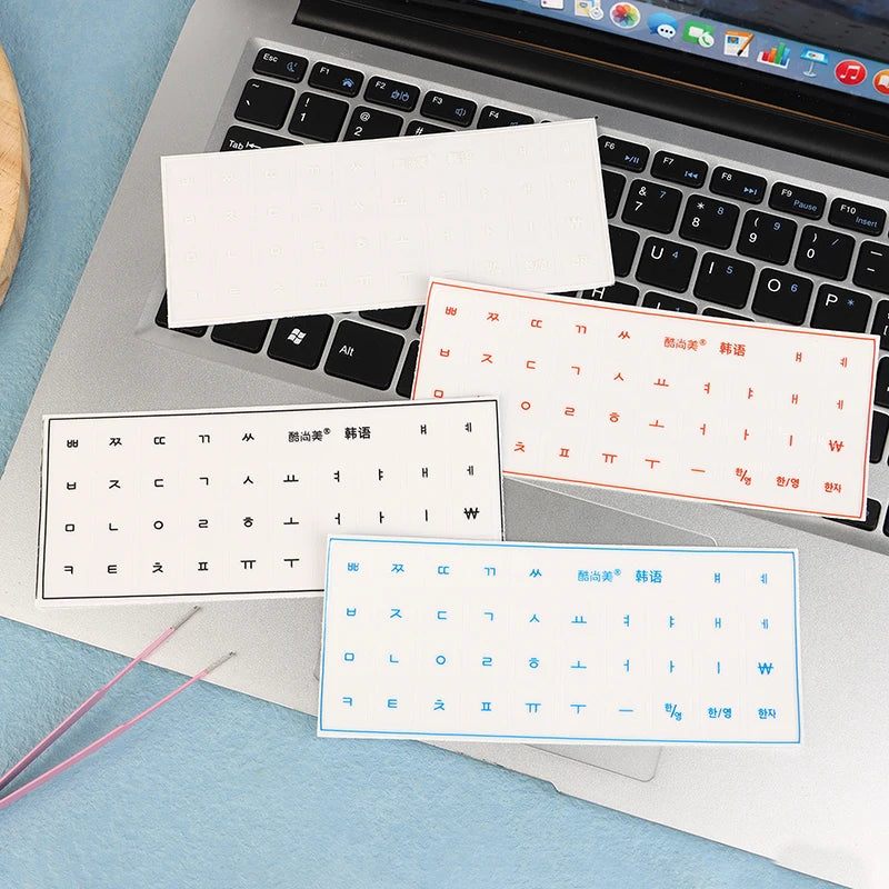 Korean Language Transparent Tear-off Film Keyboard Sticker Universal Qme