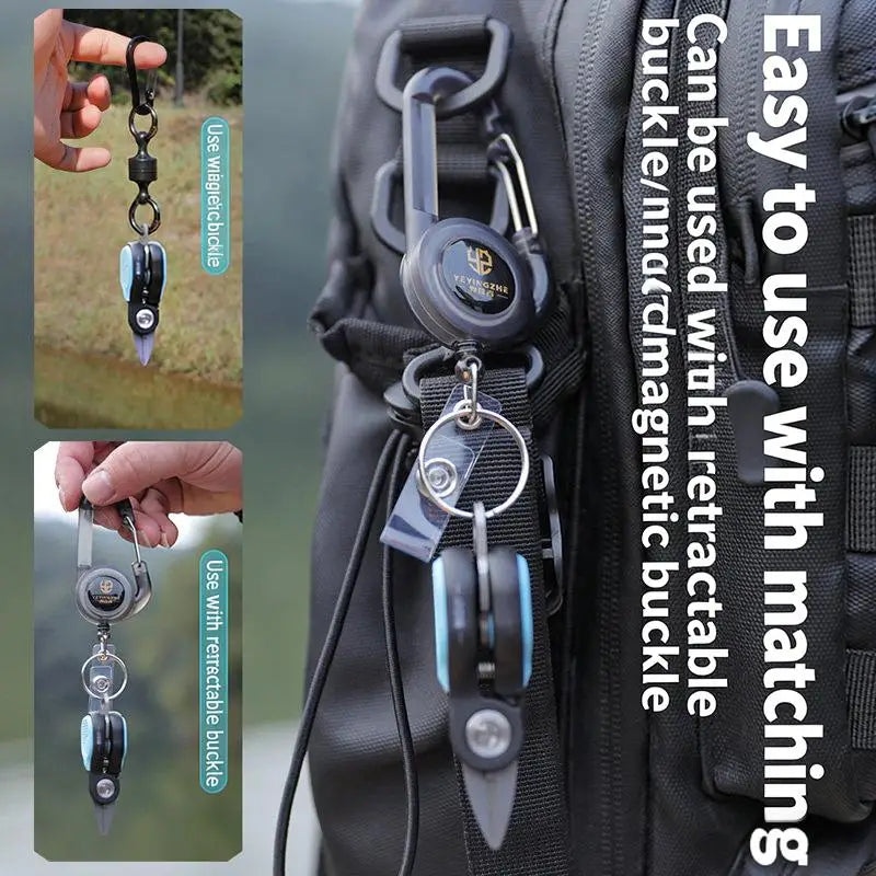 Portable Stainless Steel Lure Shears Fishing Line PE Serrated Blade Qme