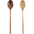 Wooden Spoon Tableware Kitchen Cooking Utensil Tools Soup Tea Spoon Catering Cooking Tool Coffee Soup Teaspoon Honey Spoon Qme 2pcs Mixed