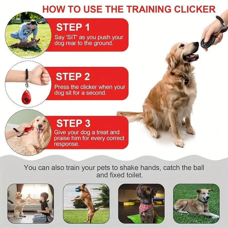 Dog Training Soundpad with Wristband Durable, Lightweight and Easy to Use, Suitable for Cat, Dog and Horse Behavior Training Qme
