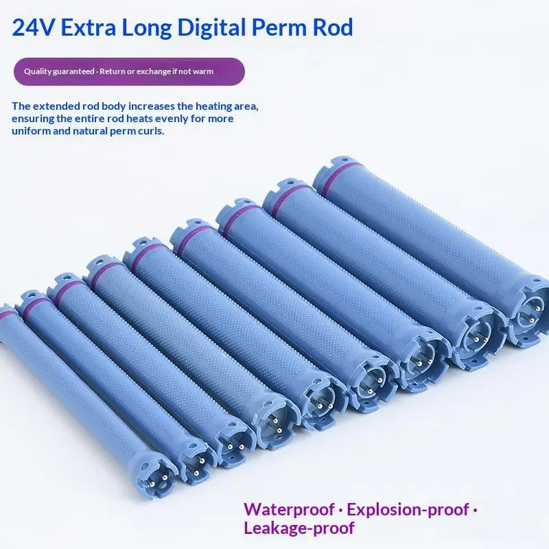 Digital Temperature-controlled Hair Rods 24 V Electric Curling Tools Qme