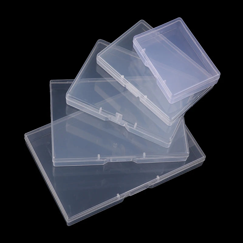 Transparent Rectangular Plastic Box Translucent Durable Dustproof Qme