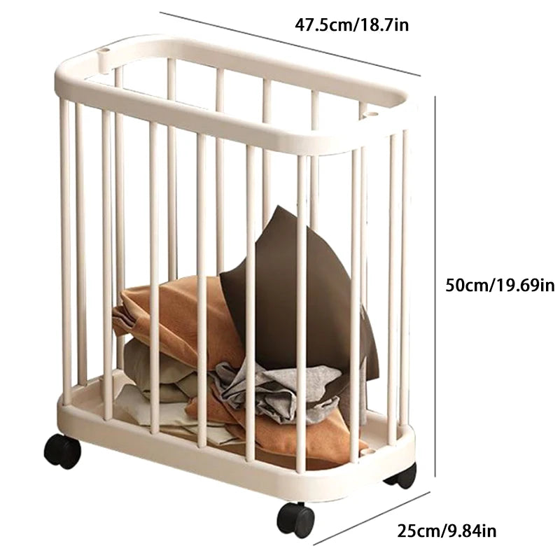 Sports Fitness Equipment Storage Rack Ball Basket Laundry Portable Qme
