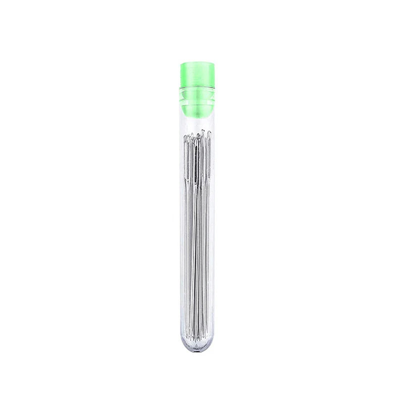 Large Eye Stitching Needles Sewing Handmade Leather Needle Steel Yarn Qme 25pcsset