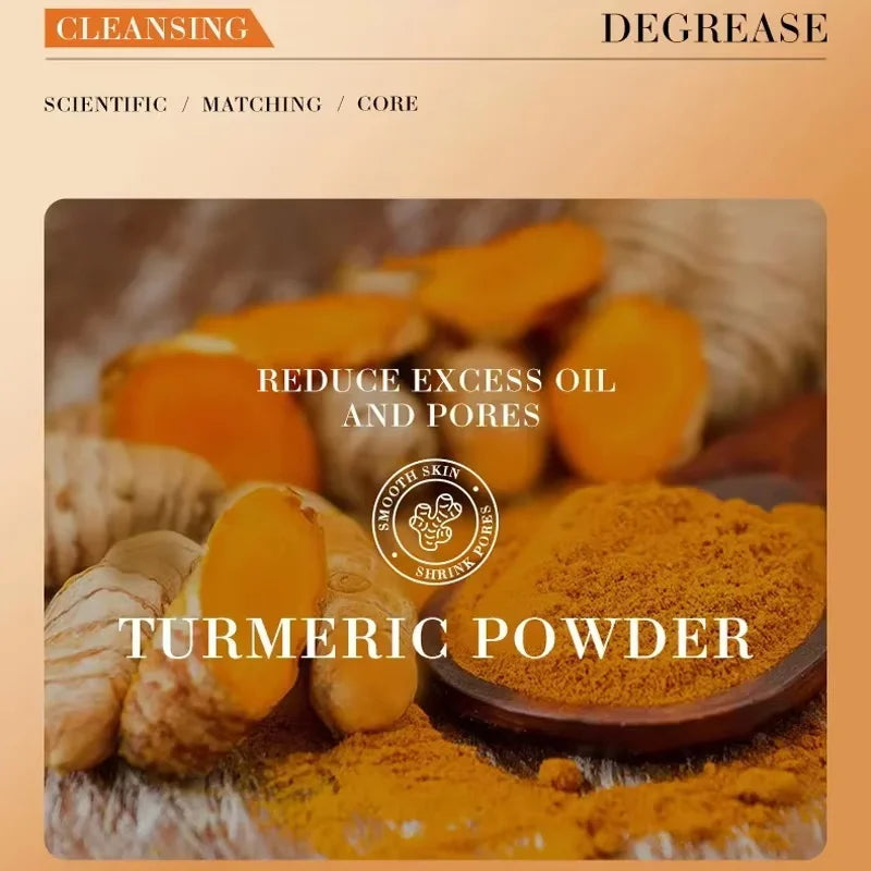 Natural Turmeric Soap Body Cleaning Lightening Dark Underarm Leg Bath Cleansers Brightening Face Soap Tender Skin Care Beauty Qme