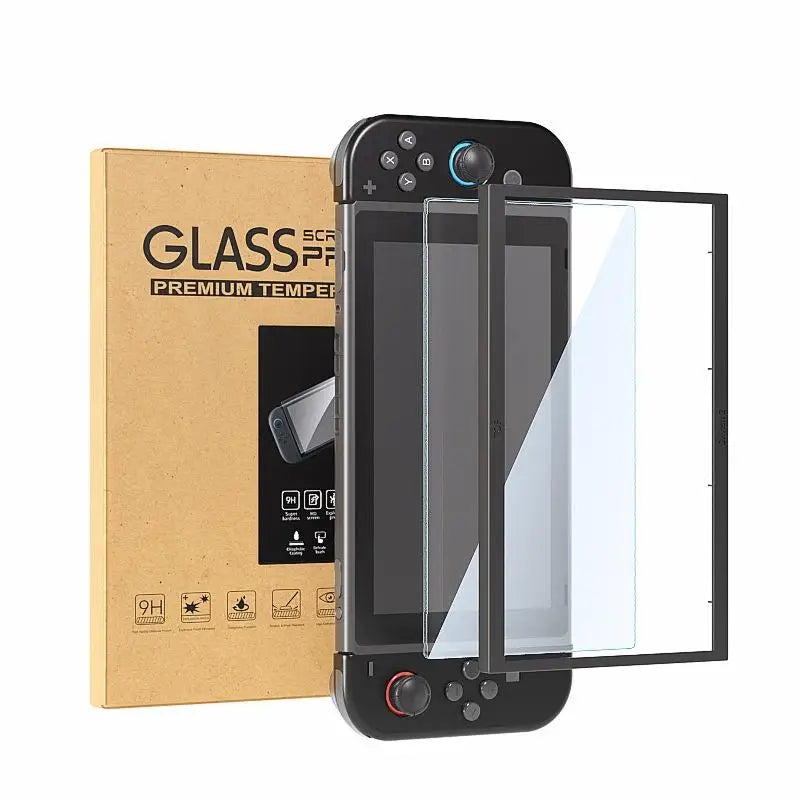 1 2 Tempered Glass Switch 9H HD Clear Anti-scratch Screen Protector Qme