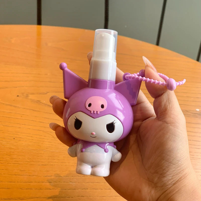 Hello Kitty Kuromi Mini Portable Travel Bottles Cartoon-themed Lotion and Shower Bottles for Home Use Spray Bottles Qme