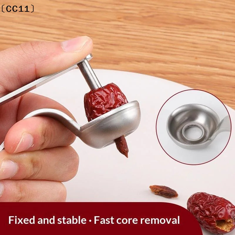 Stainless Steel Jujube Pitter Slicer Cherry Non Slip Handle Easy Use Qme