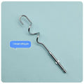 1 2 Electric Egg Beater Stirring Hook Stainless Steel Durable Qme B 1PCS