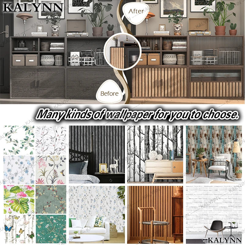Faux Wood Grating Peel Stick Wallpaper Self Adhesive Wall Stickers Qme