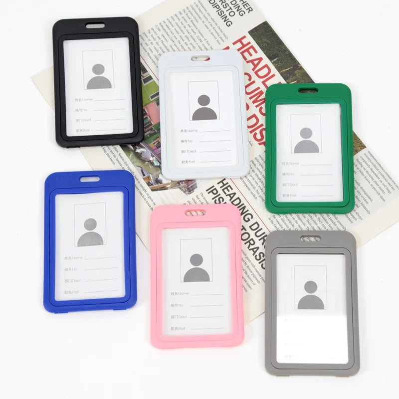 Unisex Work ID Card Holder Lanyard Badge Holders Identification Qme