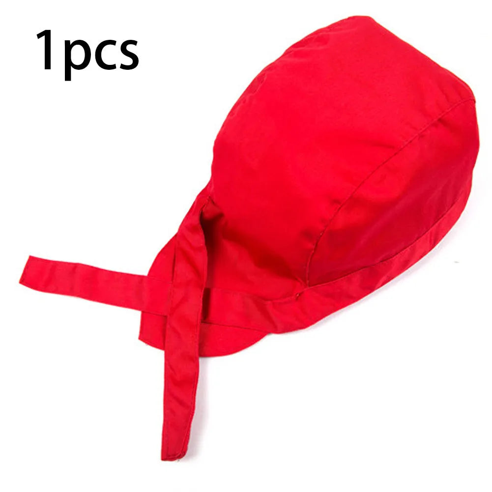 Universal Chefs Hat Pirate Catering Service Waiter Hats Hotel Qme red