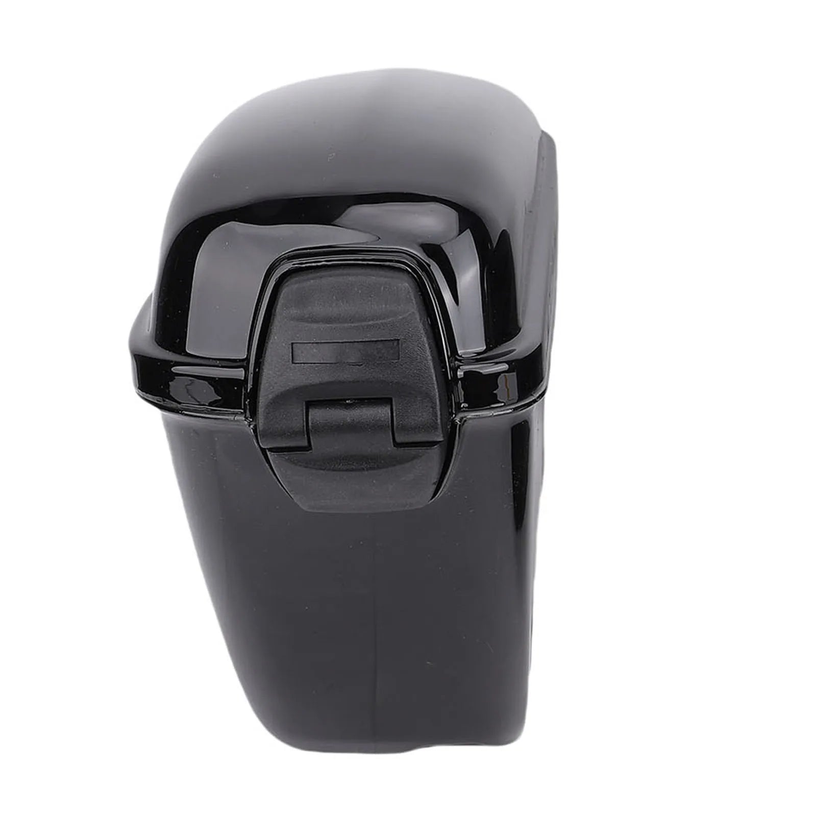 1Pair of Universal 22L Motorcycle Hard Saddle Bags with Lock Rugged ABS Motorcycle Trunk Side Storage Carrier Glossy Black Qme