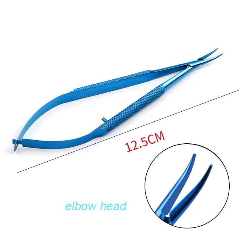 Ophthalmology Microscopic Instruments Round Handle Needle Holder Hand Qme d