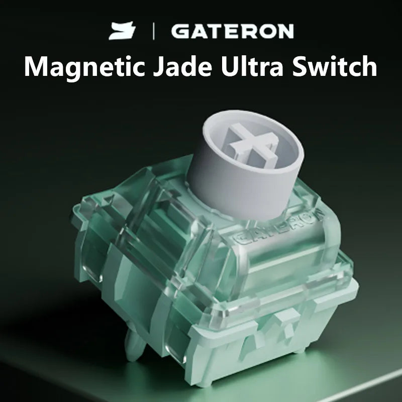 GATERON Magnetic Jade Ultra Switch Linear Freely Setting Rre-Travel HE Hall Sensor Effect for Magnetic Keyboard Gaming Office Qme