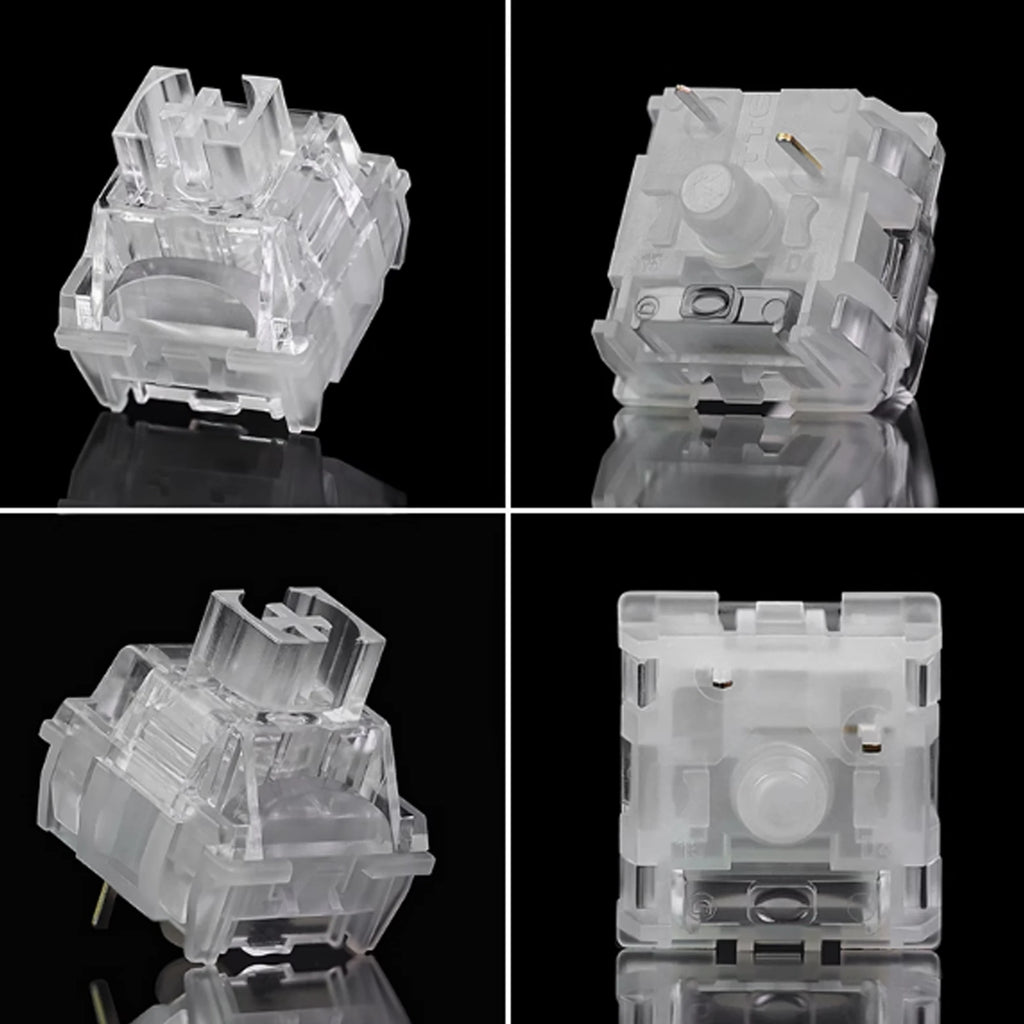 TTC Frozen Switch V2 Mechanical Keyboard Silent Switches 3 Pins Linear 39gf RGB Transparent Custom Gaming Keyboard for Gamer Qme