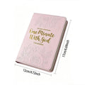 365 Days Daily Prayer Leather Brown Pink Notebook Portable Devotional Qme Pink