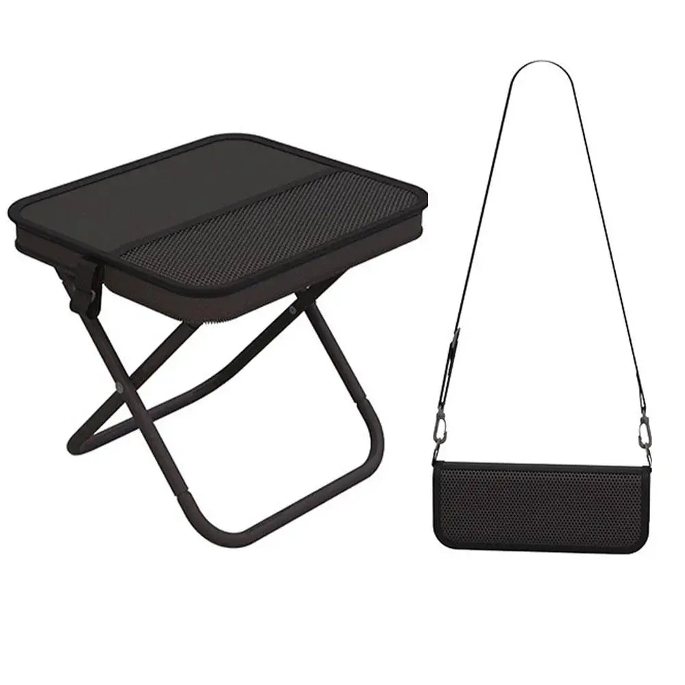 Foldable Backpack Stool Handbag Pocket Travel Fishing Hiking Outdoor Qme LIGHT GRAY