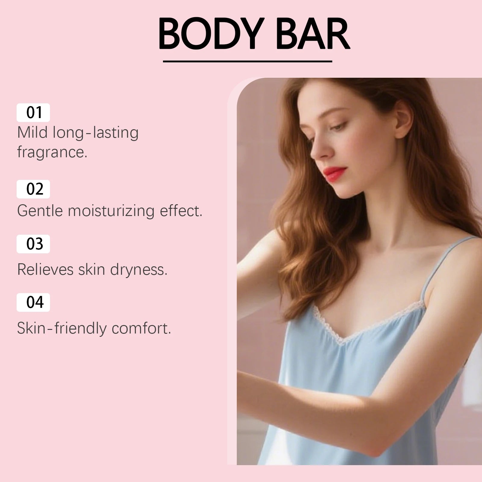 Sandalwood Scented Body Bar Moisturizing Gentle Cleansing Soap for Bath Shower Long-Lasting Fragrance Handmade Natural Skin Care Qme