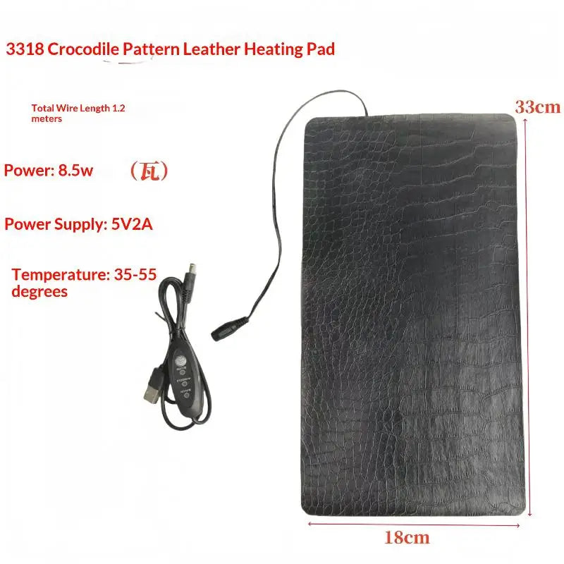 Reptile Heat Mat Waterproof Tortoise Lizard Temperature Adjustment Qme A2