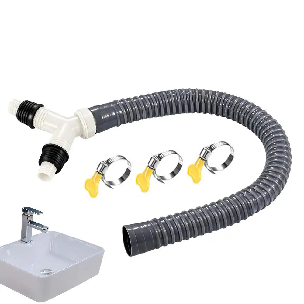 Washing Machine Drain Hose Tee Leak-proof Tight Fit Converter Fitting Qme China Mainland B