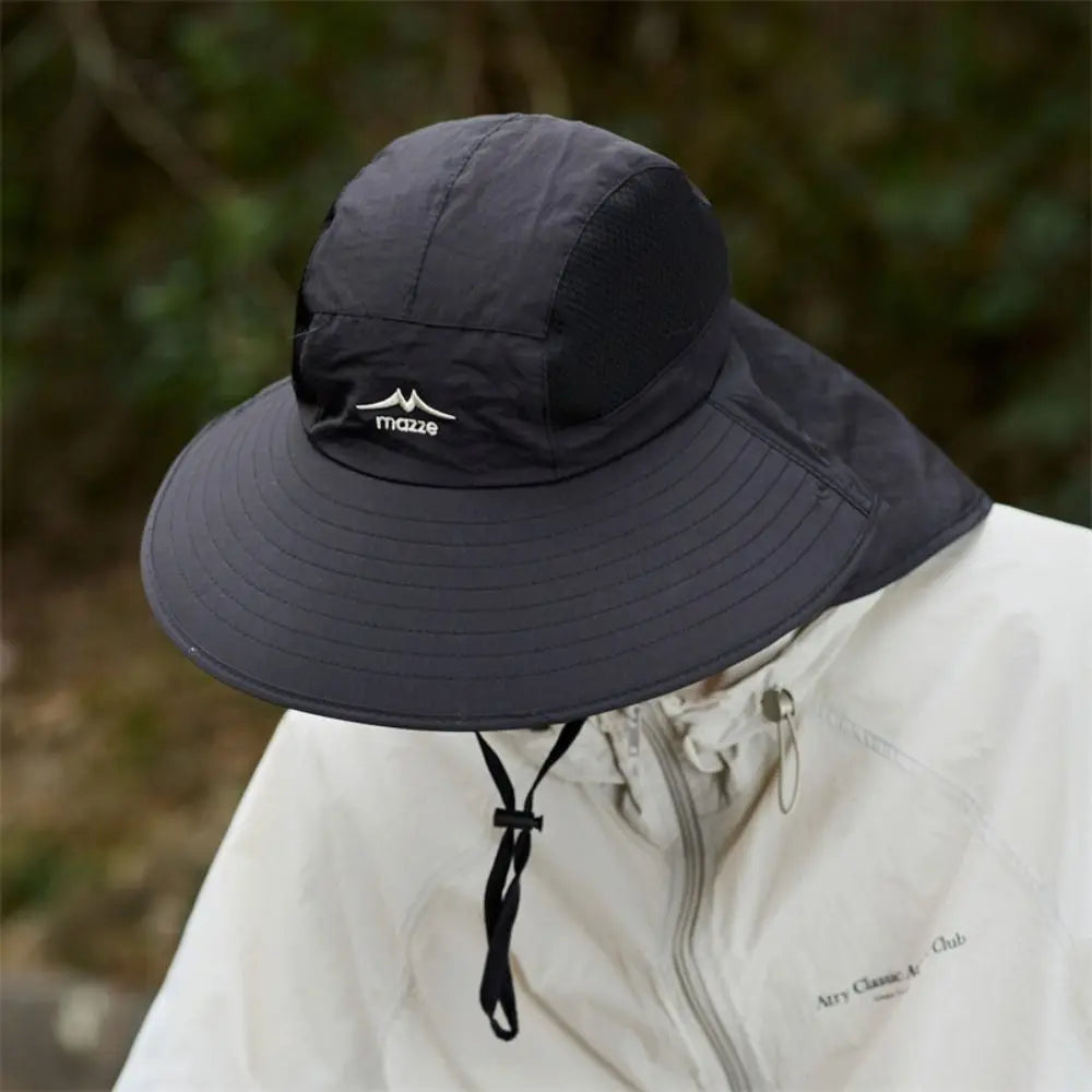 Fashion Mesh Men Fishing Hat UV Protection Sunscreen Male Fisherman Cap Mountaineering Portable Outdoor Sun Hat Hiking Qme