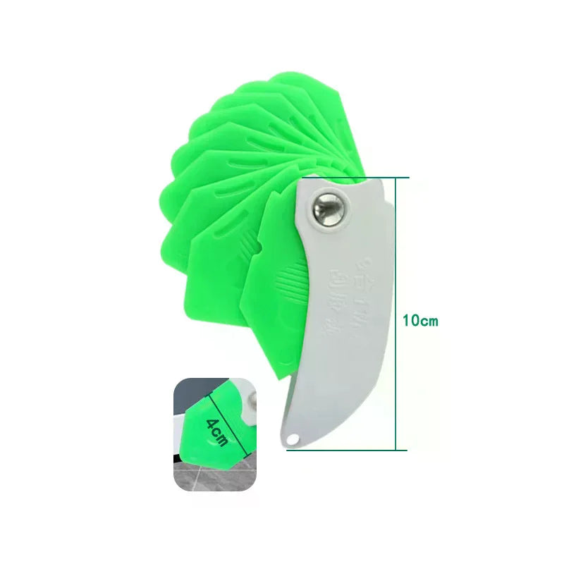 Glue Scraper Nine-in-one Multi-function Scraper Glass Glue Trimmer Sealant Applicator Scraper For Tile Window Grout Edge Removal Qme