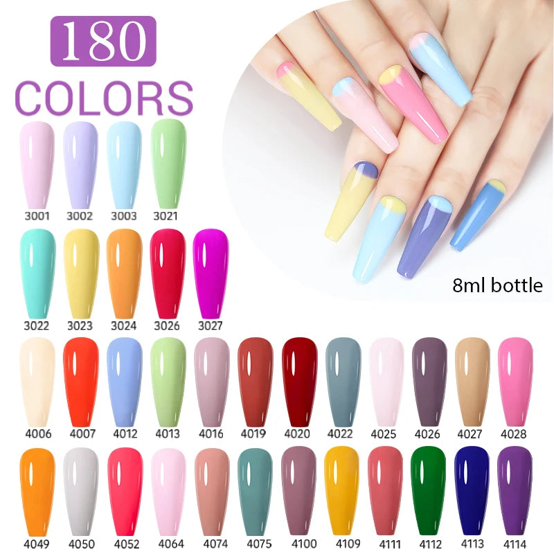 Arte Clavo White Bottle 115 Colors Series Semi-permanent Gel Nail Qme