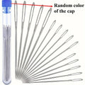 Large eye sewing needle, The large needle hole makes it easy to thread, suitable for fine embroidery and cross-stitch. Qme 15pcs