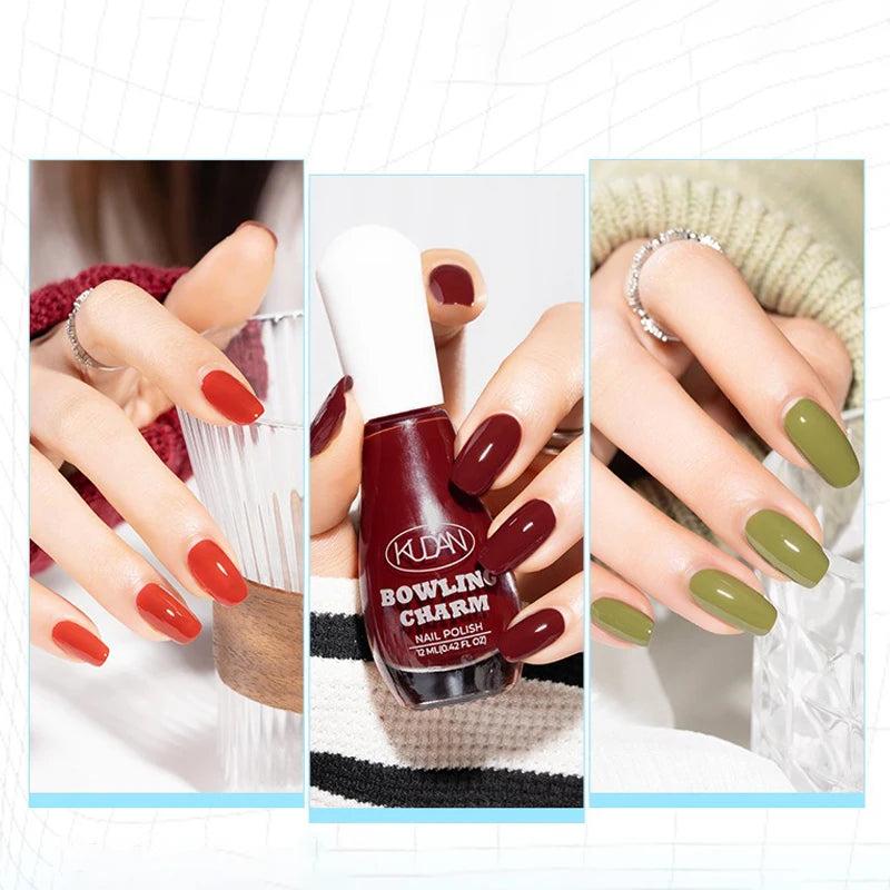 40 Colors New Nail Polish for Summer Water-based Quick Drying Tearable Nail Art Semipermanent Monochrome No Baking Lamp Varnish Qme