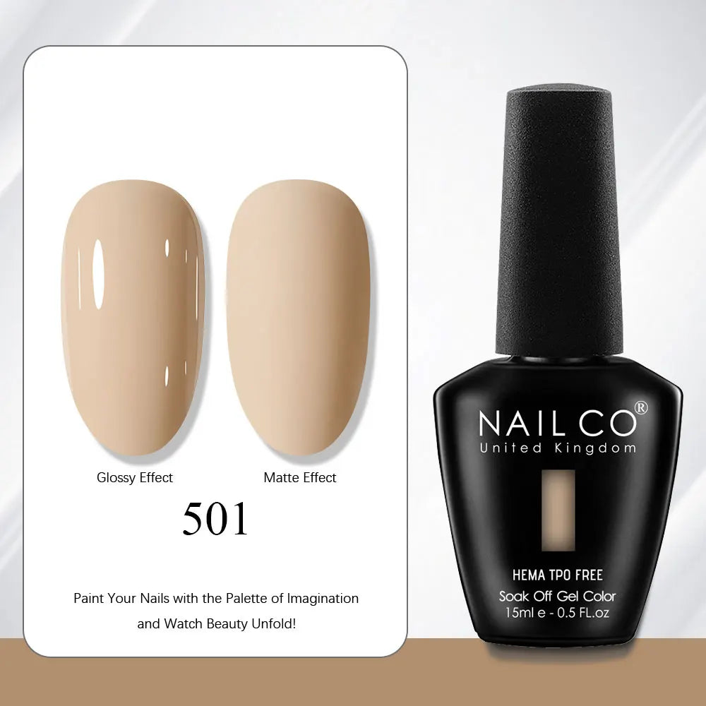 NAILCO Gel Nail Polish Nails Semi-permanent UV Varnish Glitter Glass