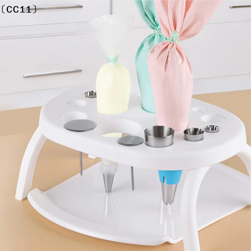 Foldable Pastry Bag Stand Cake Decorating Tools Icing Piping Holder Qme Default Title