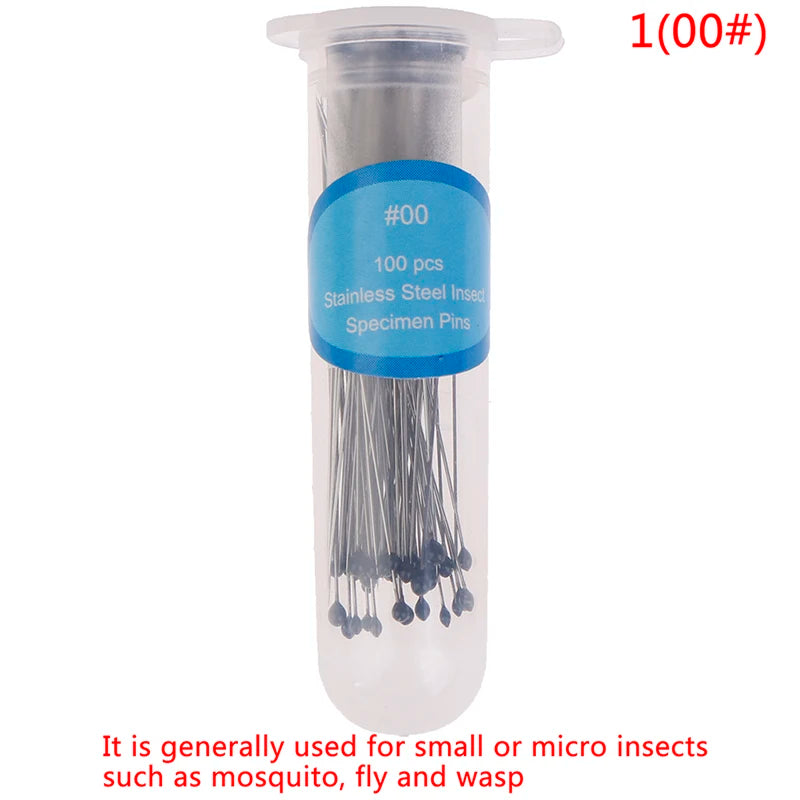 100pcs Stainless Steel Insect Pins Specimen Pins For School Lab Education Wholesale Qme 100