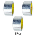 1Roll High Temperature Resistant Aluminum Foil Tape, Waterproof and Oil-proof, Flame-retardant and Sun-proof, Hand-tearable Qme 3rolls-width-47mm 20M