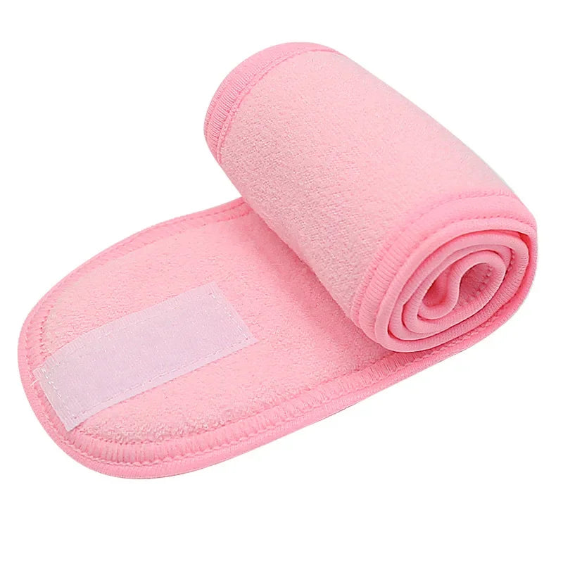 Eyelash Extension Headband Makeup Eyelash Extension Supplies Lashes Accessories Face Washing Bath SPA Facial Adjustable Headband Qme YELLOW