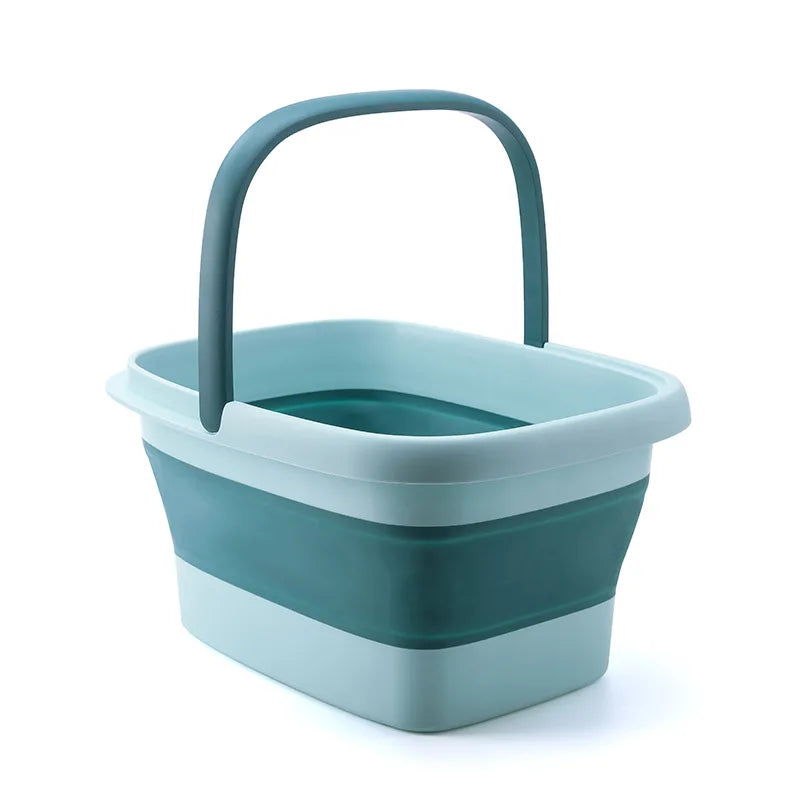 Foldable Foot Bath Massage Bucket Portable Folding Soaking Basin Spa Qme 01