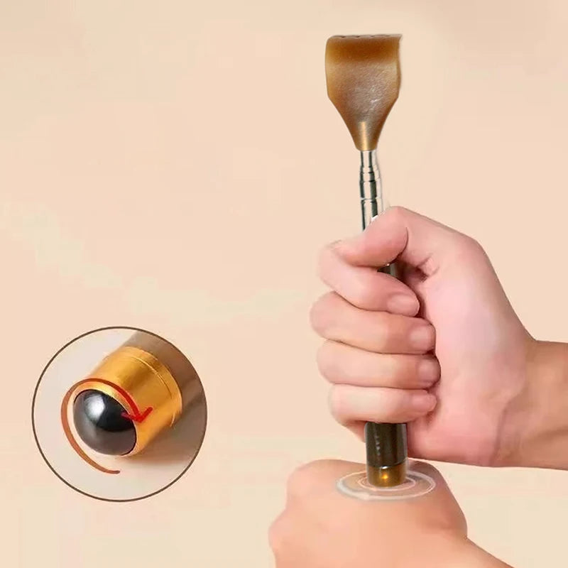 Extendable Magnetic Ball Hackle Back Scratcher Magnet Telescopic Qme